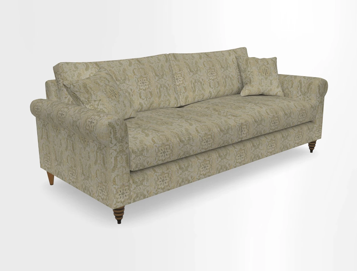 Apuldram 4 Seater Sofa in Clever Cotton Mix Mineral 