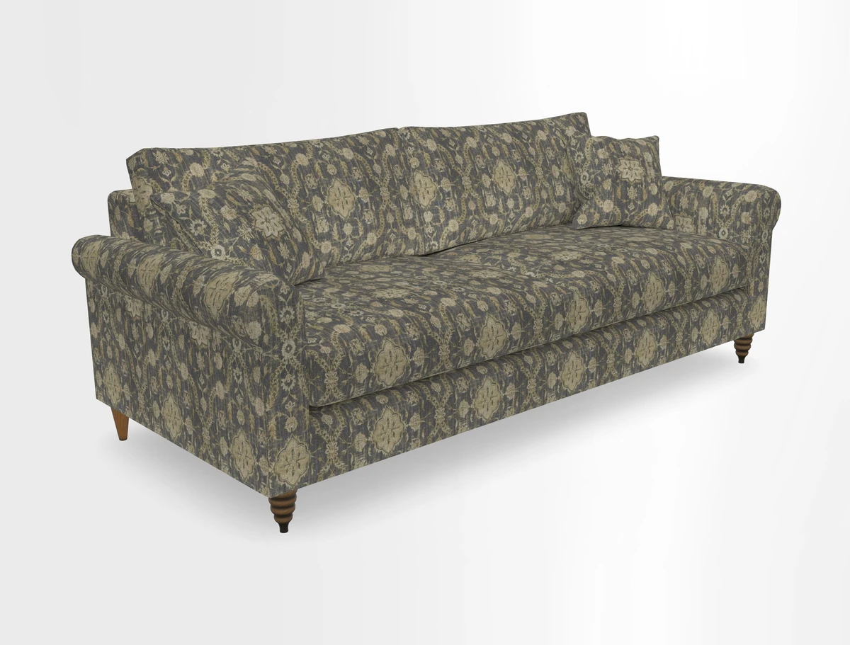 Apuldram 4 Seater Sofa in Clever Cotton Mix Mineral 