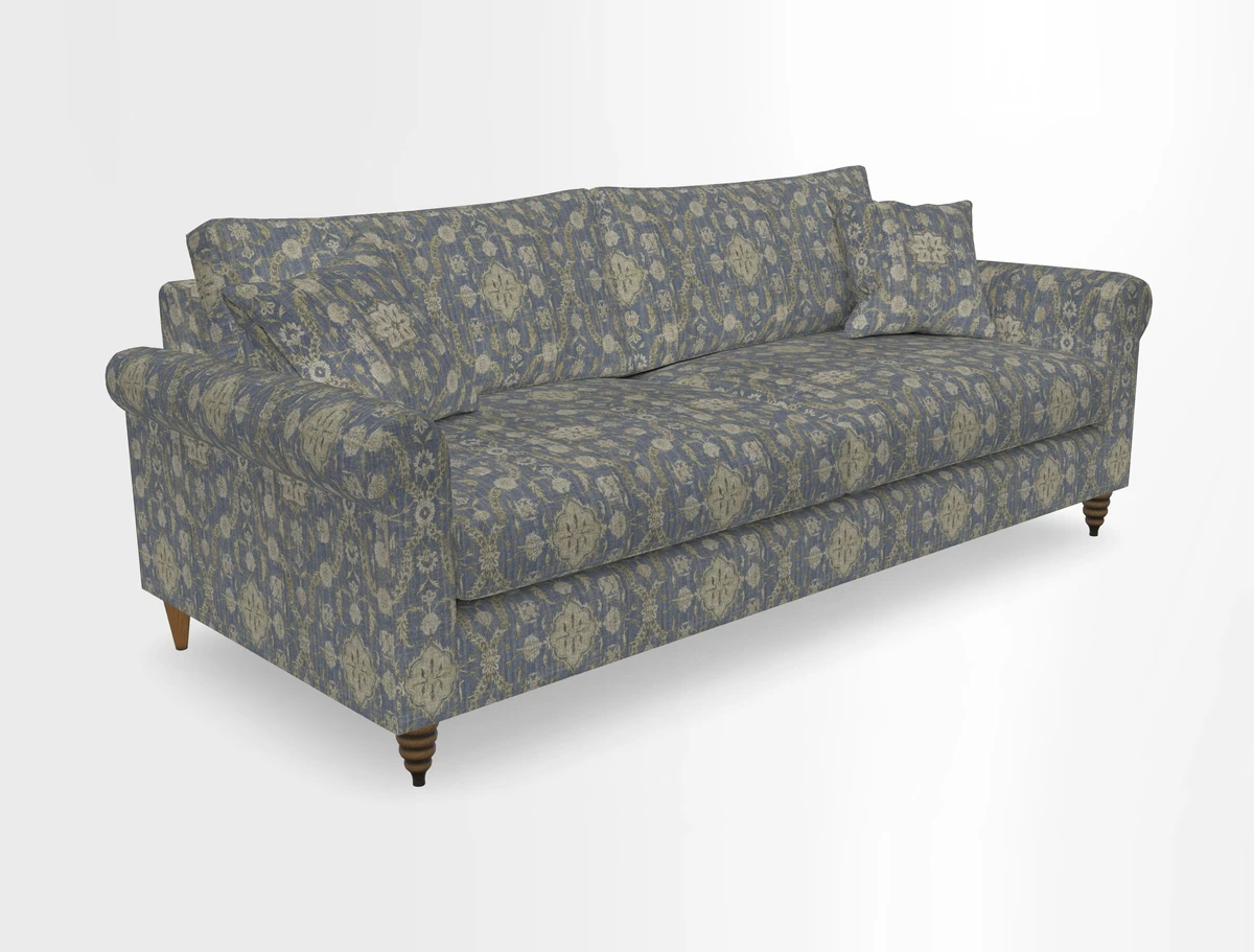 Apuldram 4 Seater Sofa in Clever Cotton Mix Mineral 
