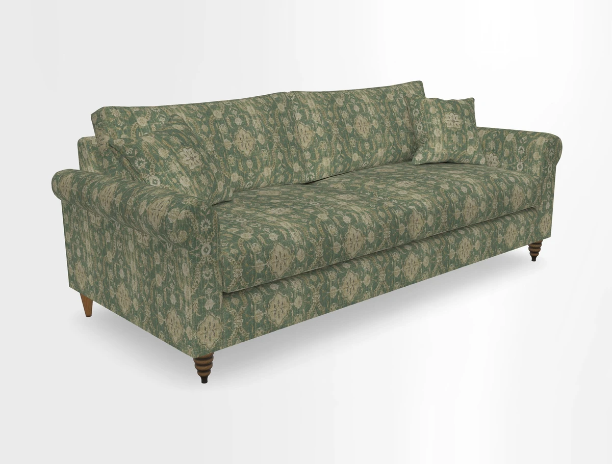 Apuldram 4 Seater Sofa in Clever Cotton Mix Mineral 