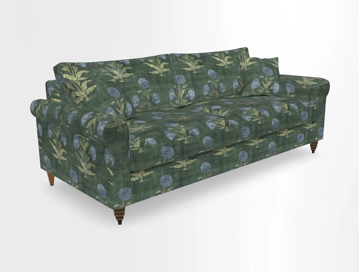 Apuldram 4 Seater Sofa in Clever Cotton Mix Mineral 
