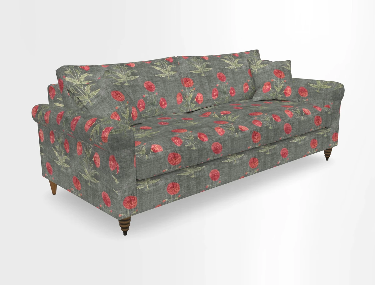 Apuldram 4 Seater Sofa in Clever Cotton Mix Mineral 