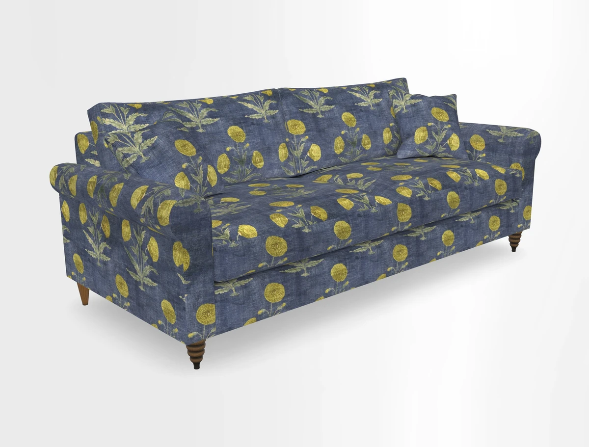 Apuldram 4 Seater Sofa in Clever Cotton Mix Mineral 