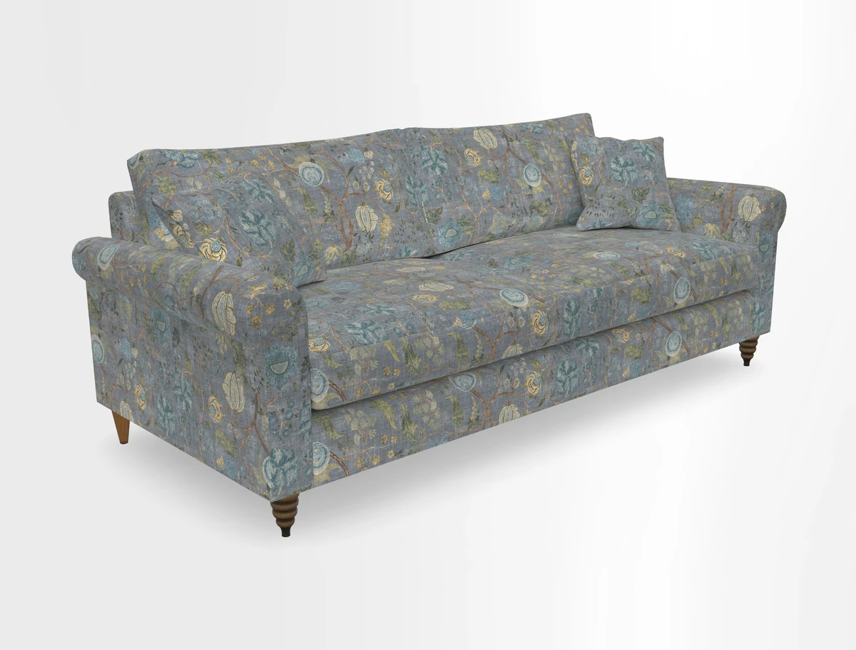 Apuldram 4 Seater Sofa in Clever Cotton Mix Mineral 