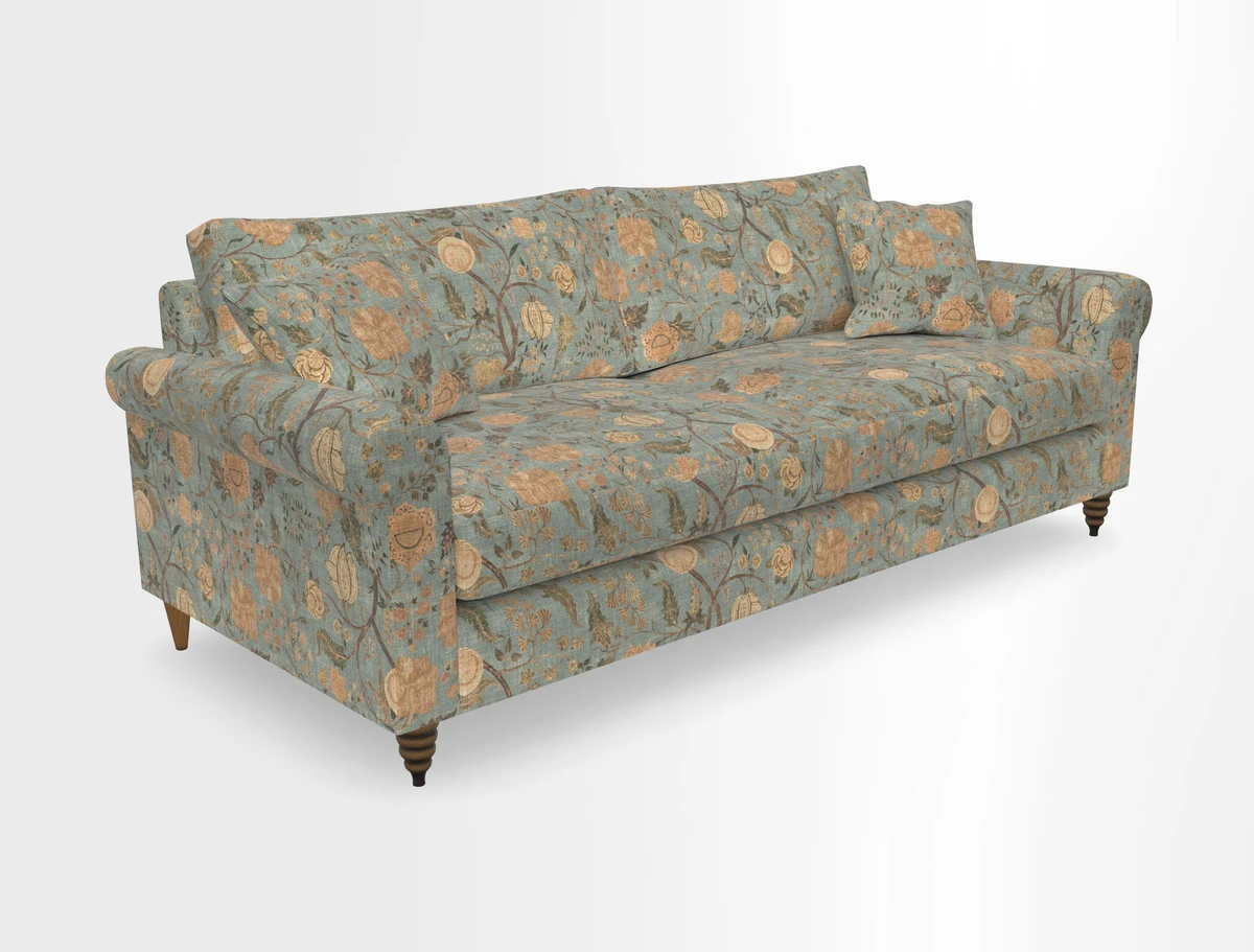 Apuldram 4 Seater Sofa in Clever Cotton Mix Mineral 