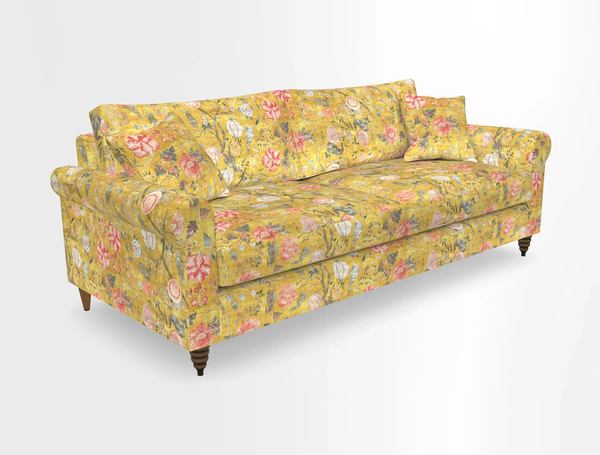 Apuldram 4 Seater Sofa in Clever Cotton Mix Mineral 