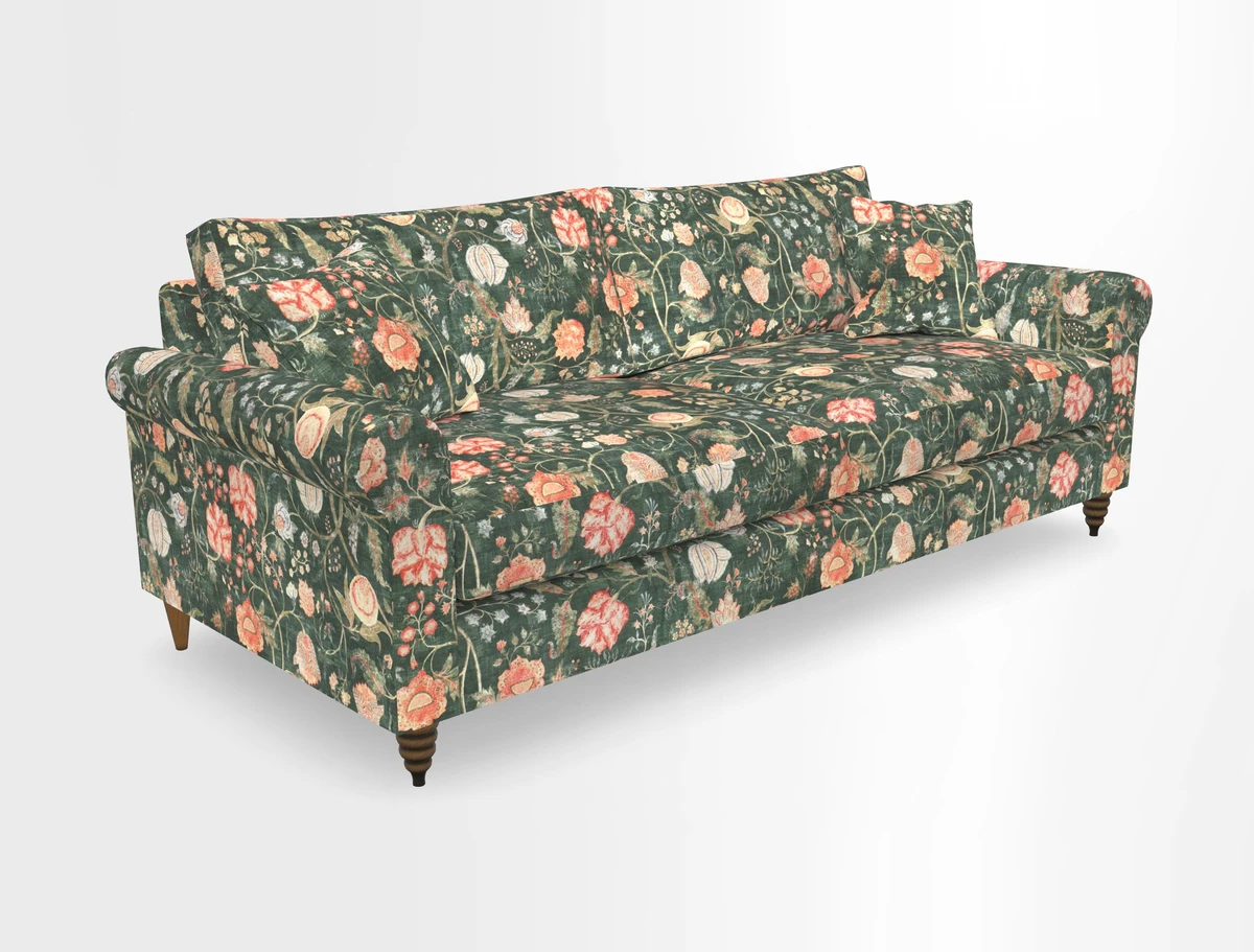 Apuldram 4 Seater Sofa in Clever Cotton Mix Mineral 