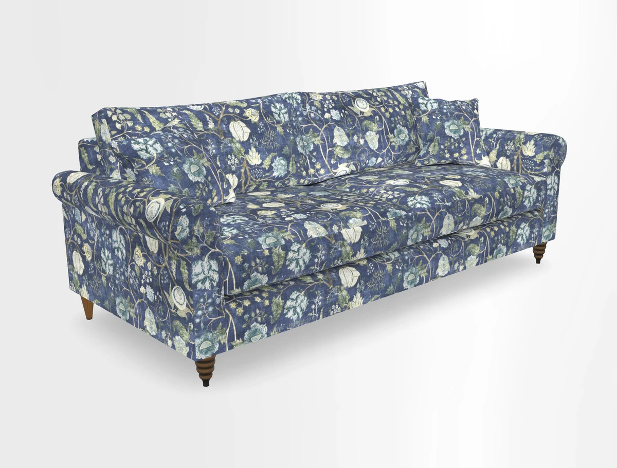 Apuldram 4 Seater Sofa in Clever Cotton Mix Mineral 