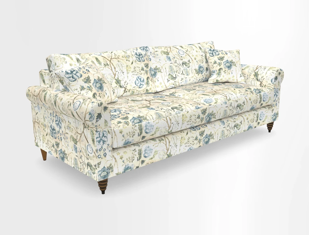 Apuldram 4 Seater Sofa in Clever Cotton Mix Mineral 