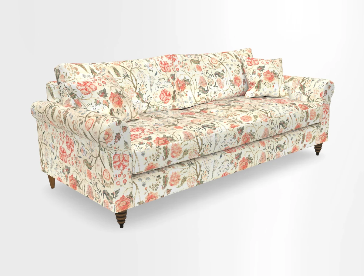 Apuldram 4 Seater Sofa in Clever Cotton Mix Mineral 