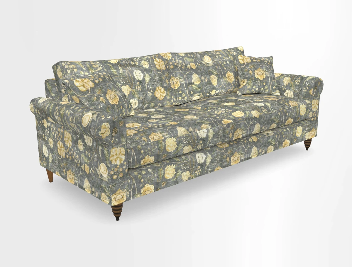 Apuldram 4 Seater Sofa in Clever Cotton Mix Mineral 