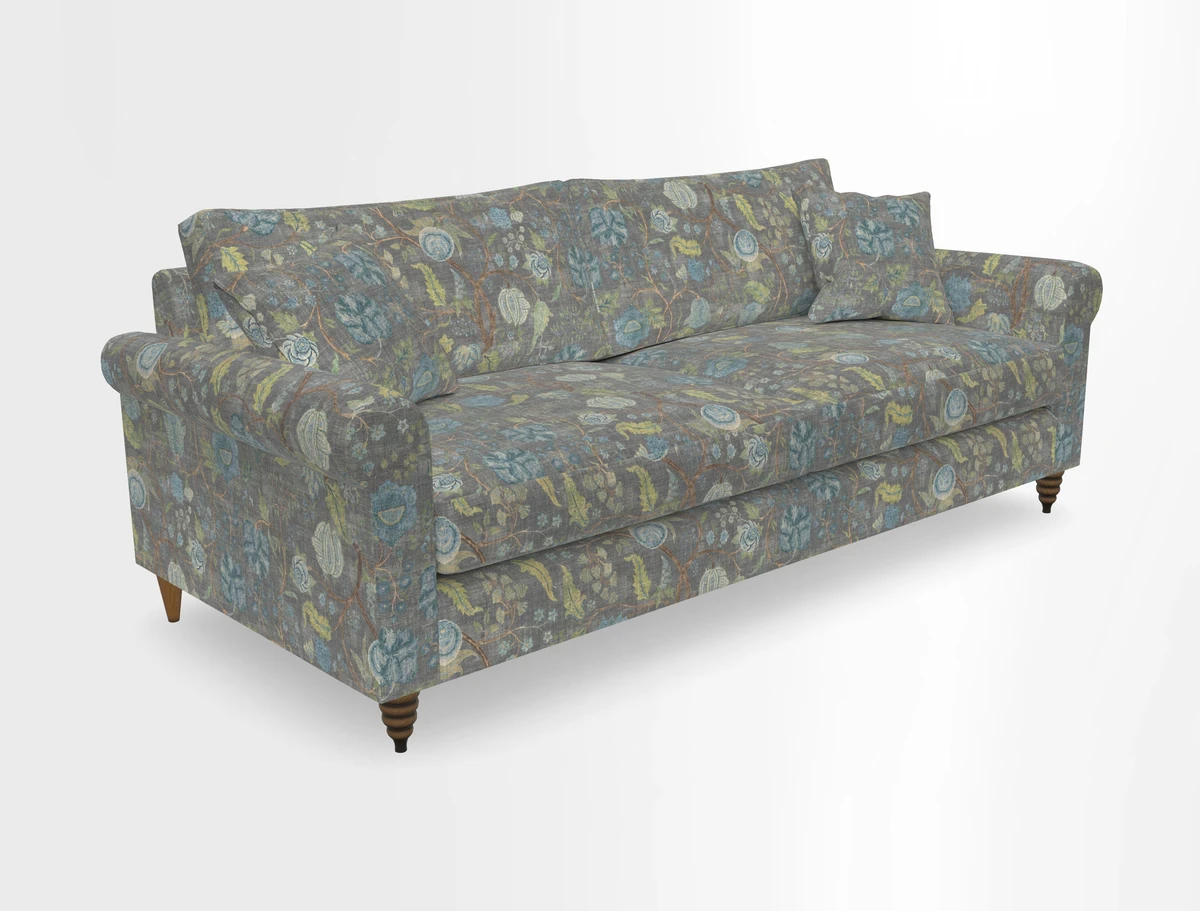 Apuldram 4 Seater Sofa in Clever Cotton Mix Mineral 