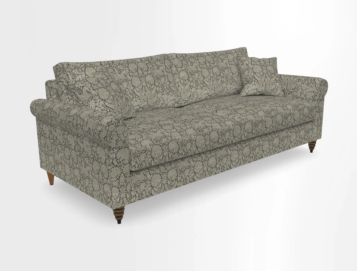 Apuldram 4 Seater Sofa in Clever Cotton Mix Mineral 