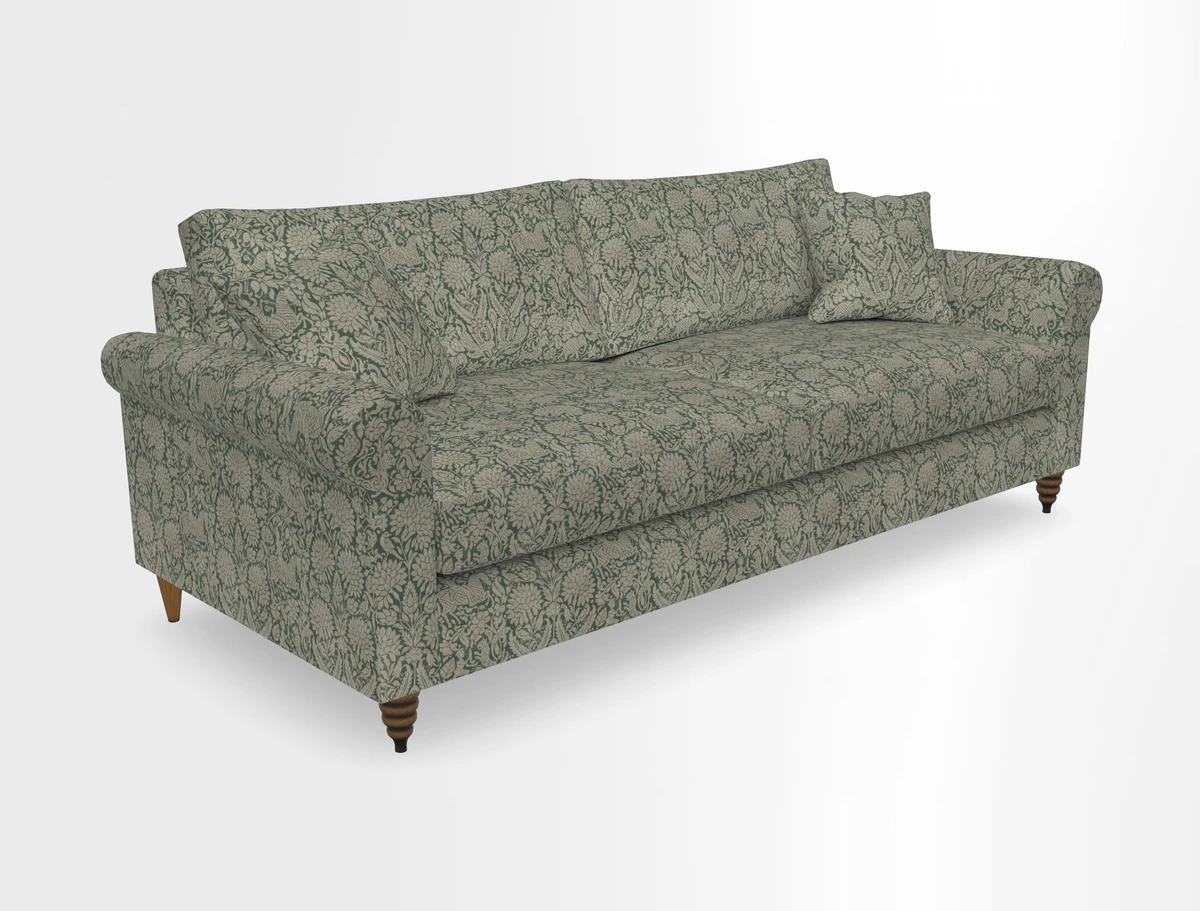Apuldram 4 Seater Sofa in Clever Cotton Mix Mineral 