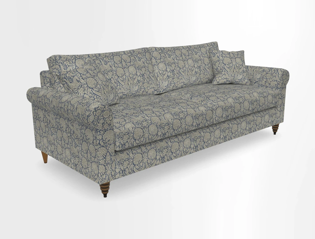 Apuldram 4 Seater Sofa in Clever Cotton Mix Mineral 