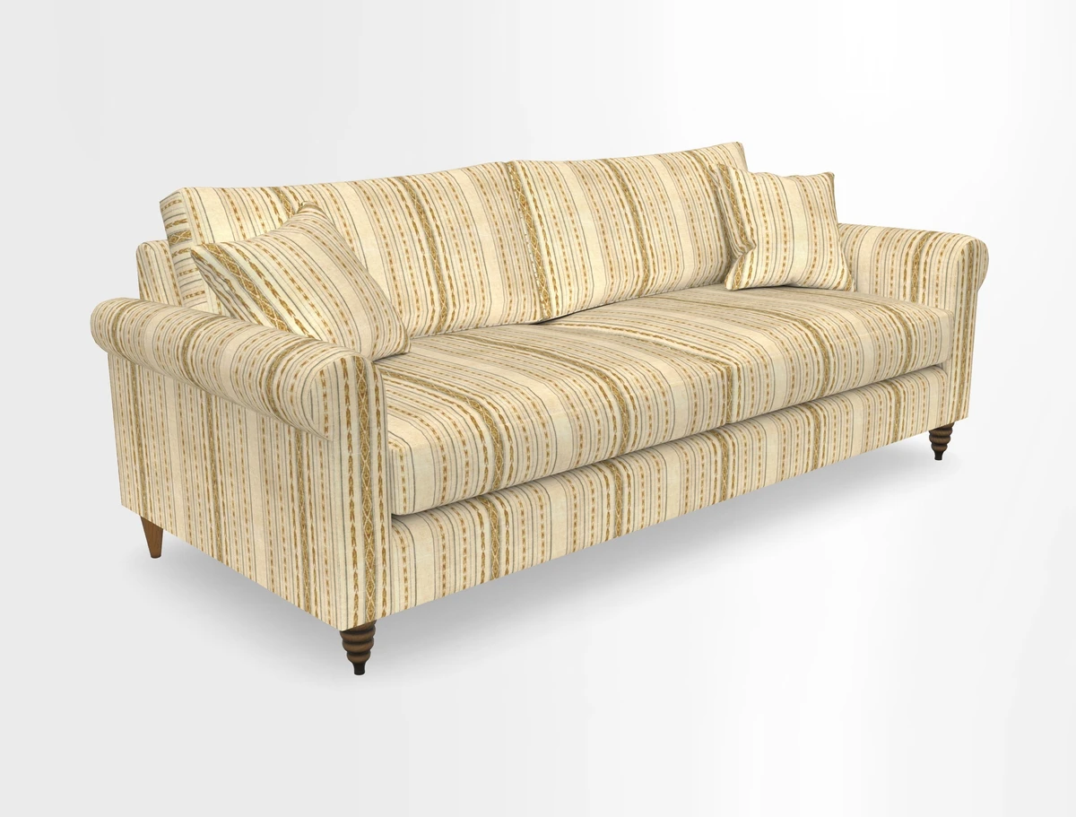 Apuldram 4 Seater Sofa in Clever Cotton Mix Mineral 