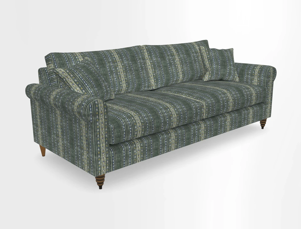 Apuldram 4 Seater Sofa in Clever Cotton Mix Mineral 