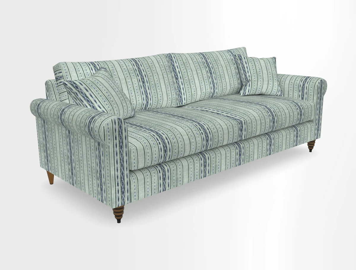 Apuldram 4 Seater Sofa in Clever Cotton Mix Mineral 