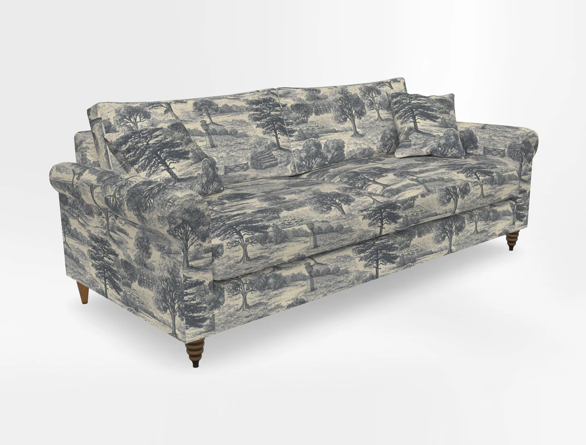 Apuldram 4 Seater Sofa in Clever Cotton Mix Mineral 