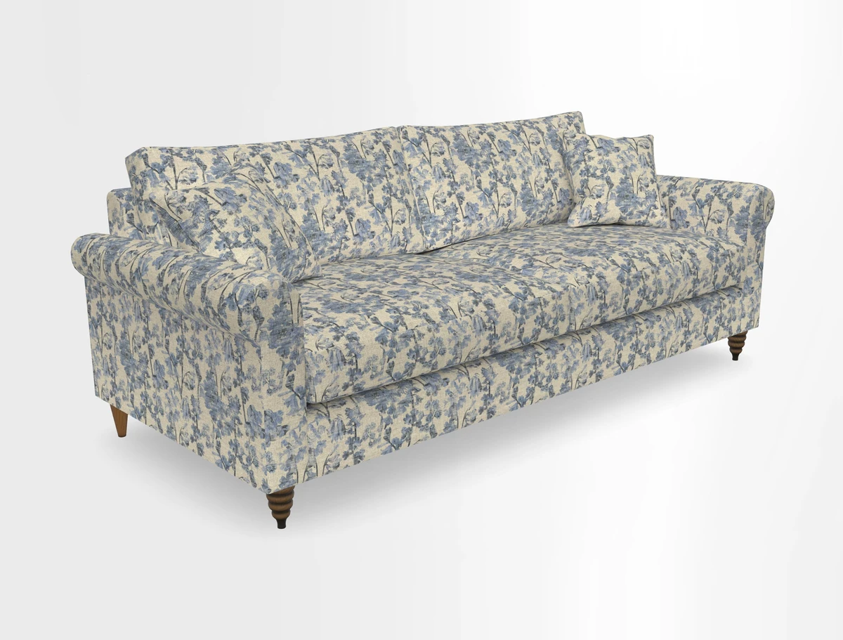 Apuldram 4 Seater Sofa in Clever Cotton Mix Mineral 