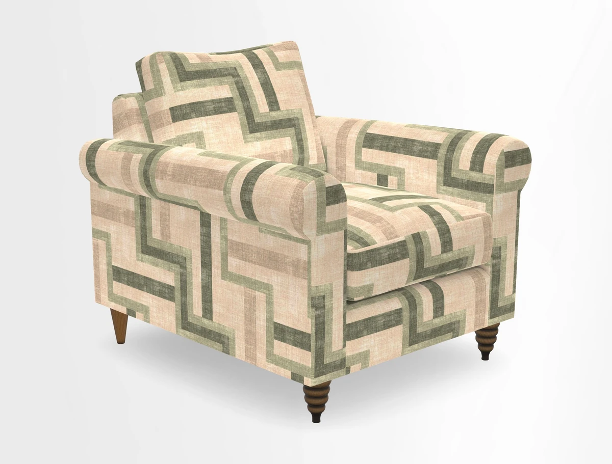 Apuldram Chair in Two Tone Plain Biscuit
