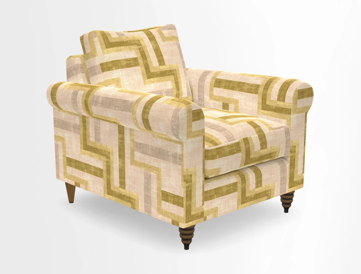 Apuldram Chair in Two Tone Plain Biscuit