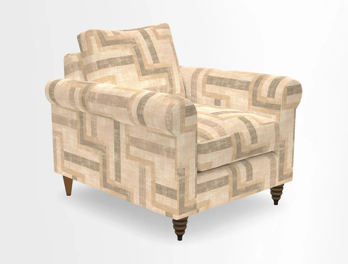 Apuldram Chair in Two Tone Plain Biscuit