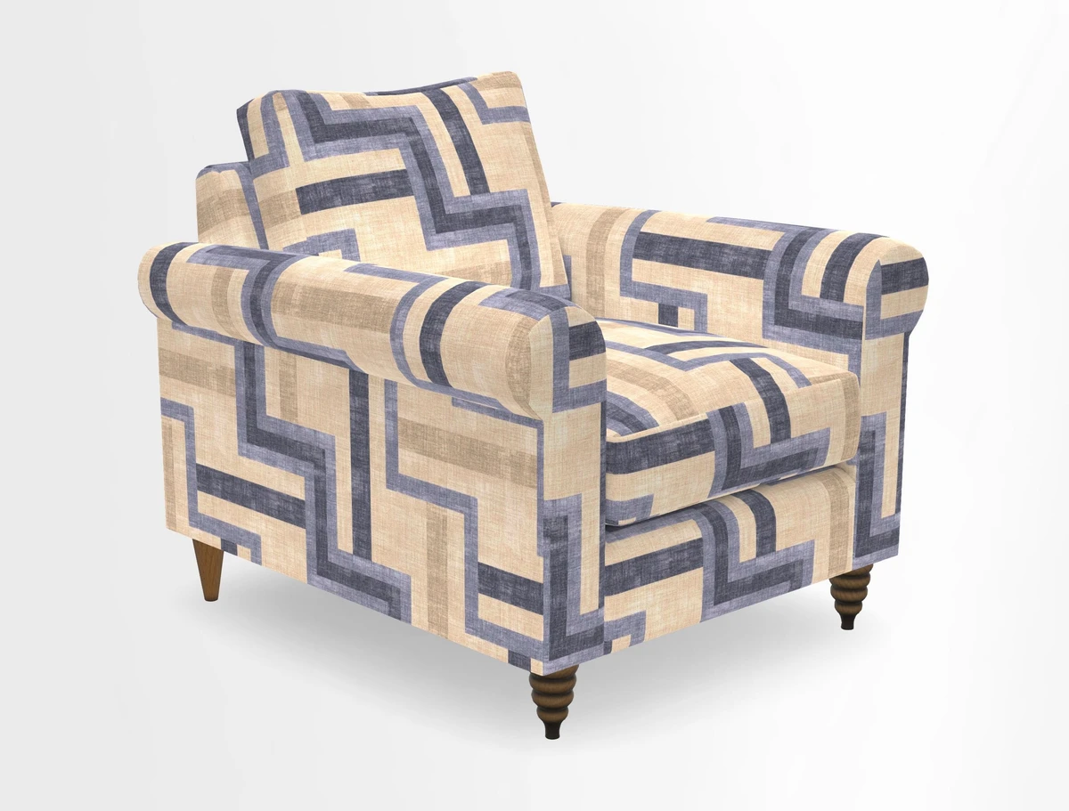 Apuldram Chair in Two Tone Plain Biscuit