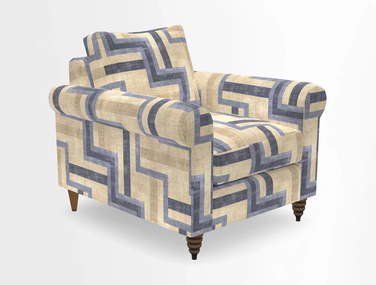 Apuldram Chair in Two Tone Plain Biscuit