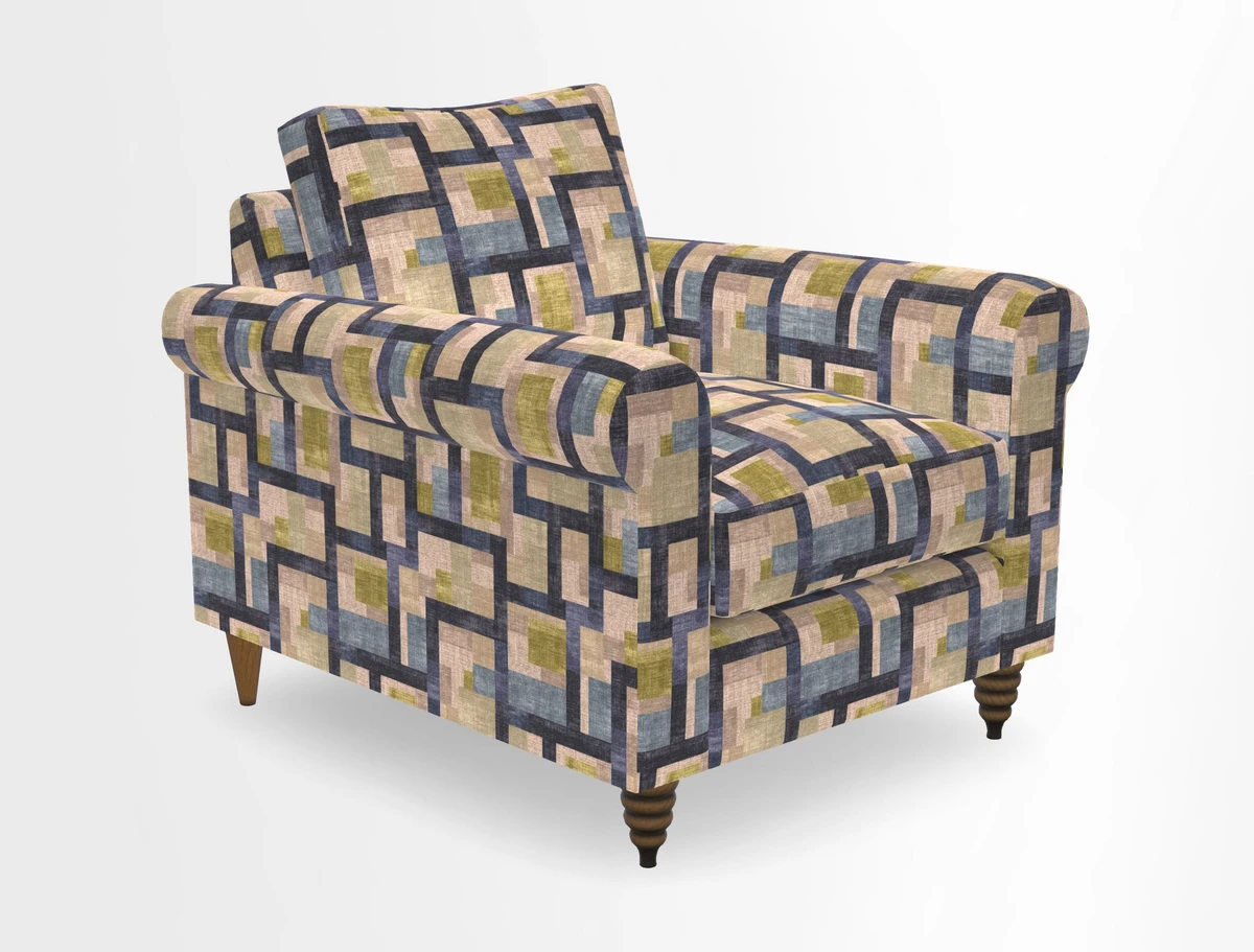 Apuldram Chair in Two Tone Plain Biscuit