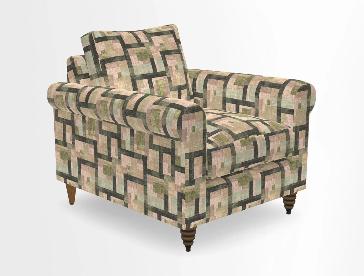 Apuldram Chair in Two Tone Plain Biscuit