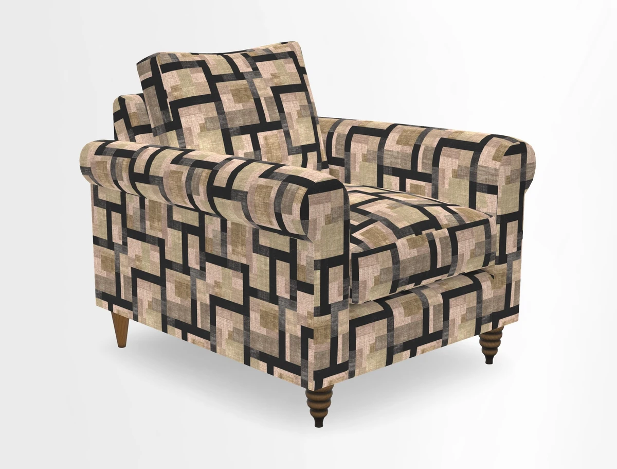 Apuldram Chair in Two Tone Plain Biscuit