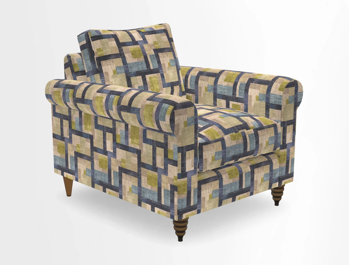 Apuldram Chair in Two Tone Plain Biscuit