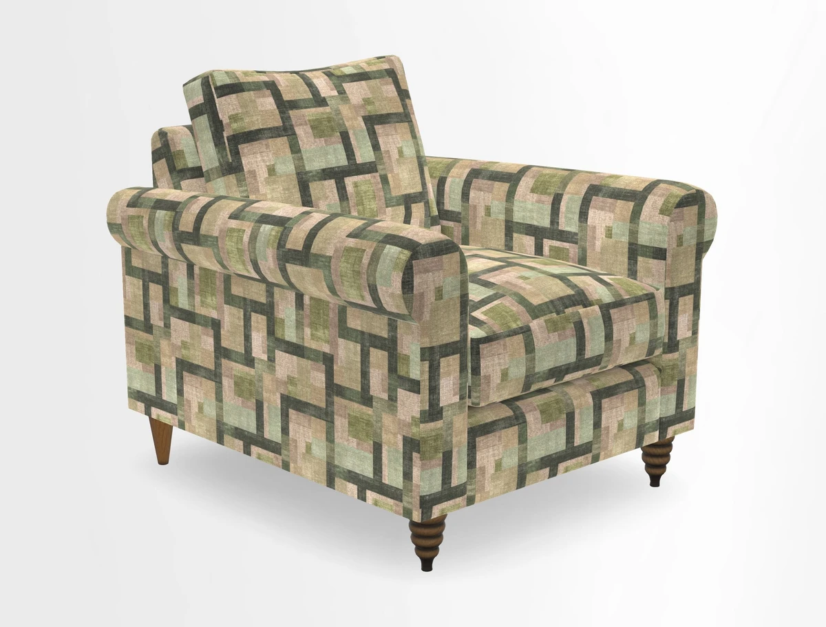 Apuldram Chair in Two Tone Plain Biscuit