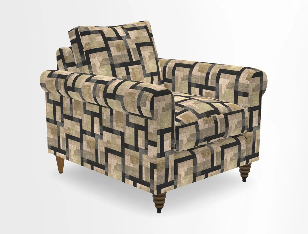 Apuldram Chair in Two Tone Plain Biscuit