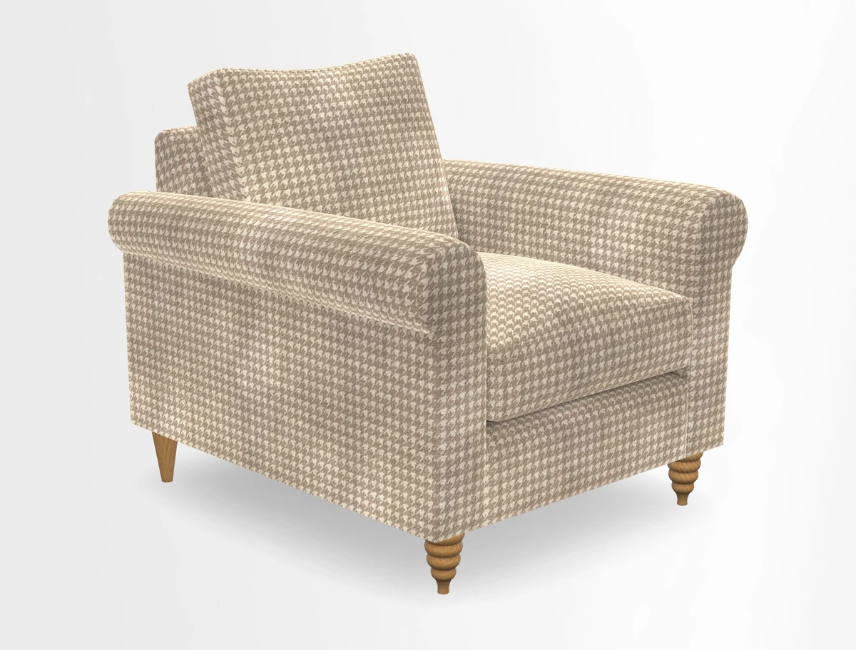 Apuldram Chair in Two Tone Plain Biscuit