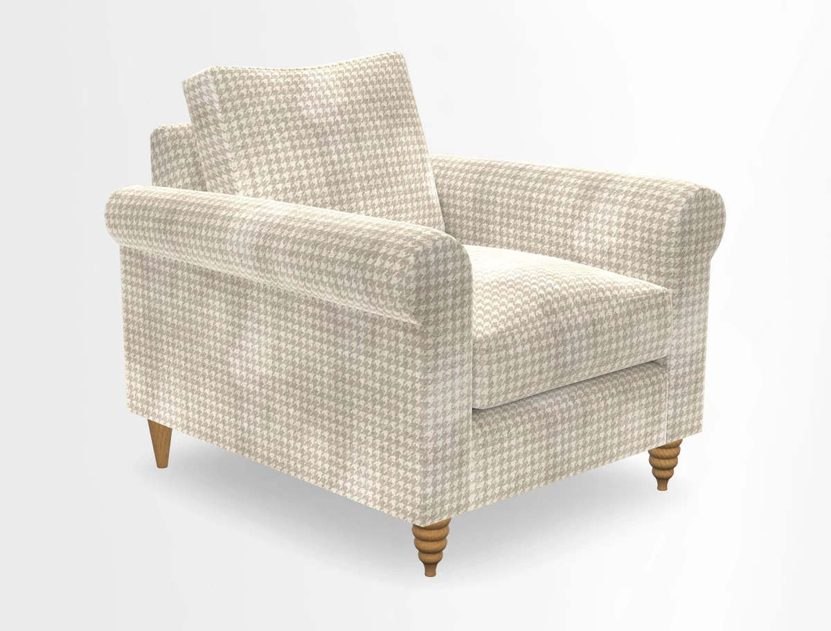 Apuldram Chair in Two Tone Plain Biscuit