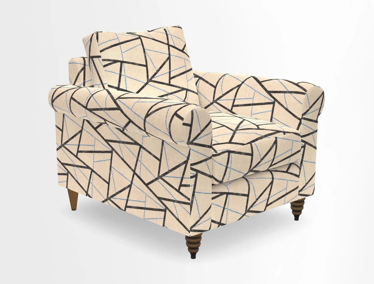 Apuldram Chair in Two Tone Plain Biscuit
