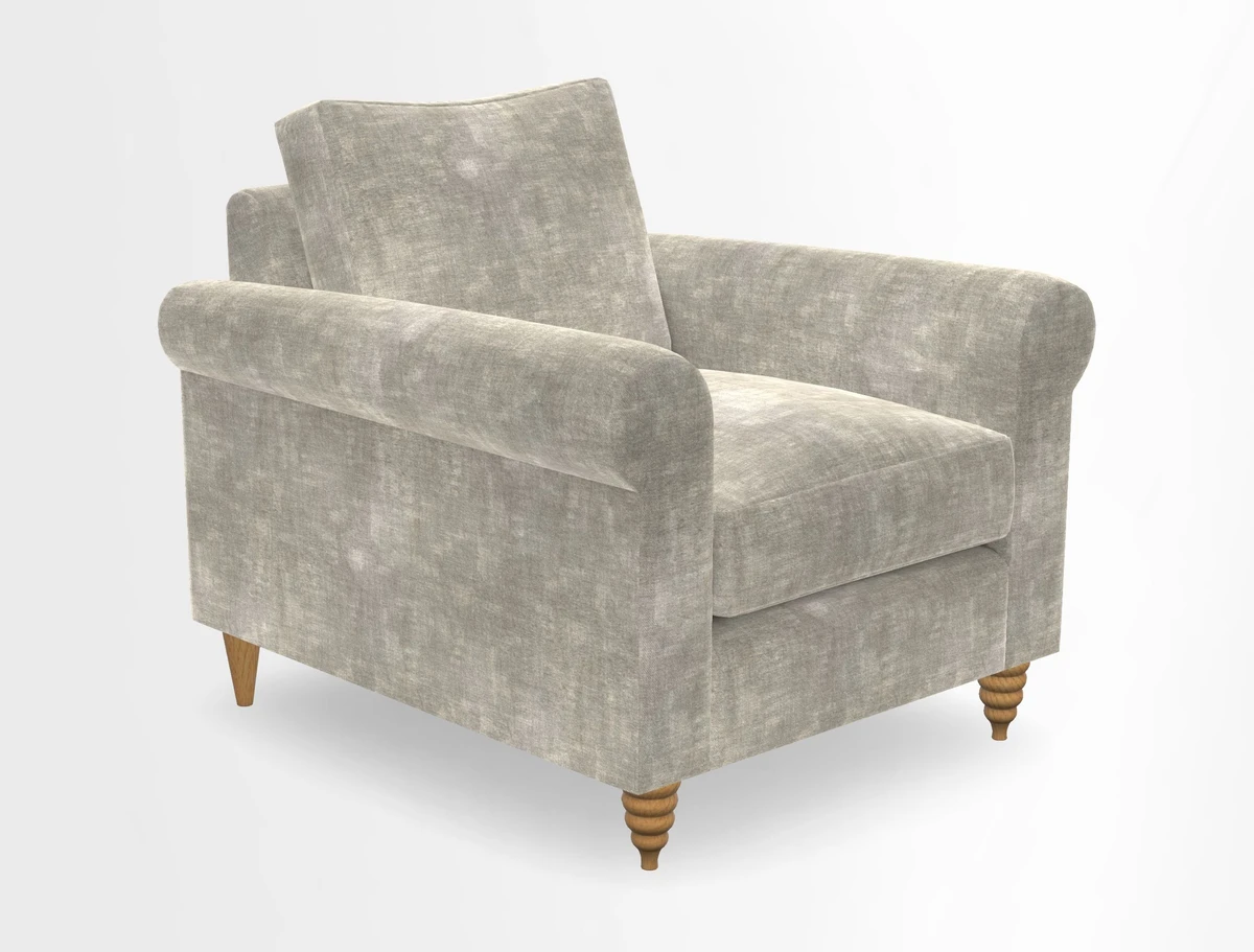 Apuldram Chair in Two Tone Plain Biscuit
