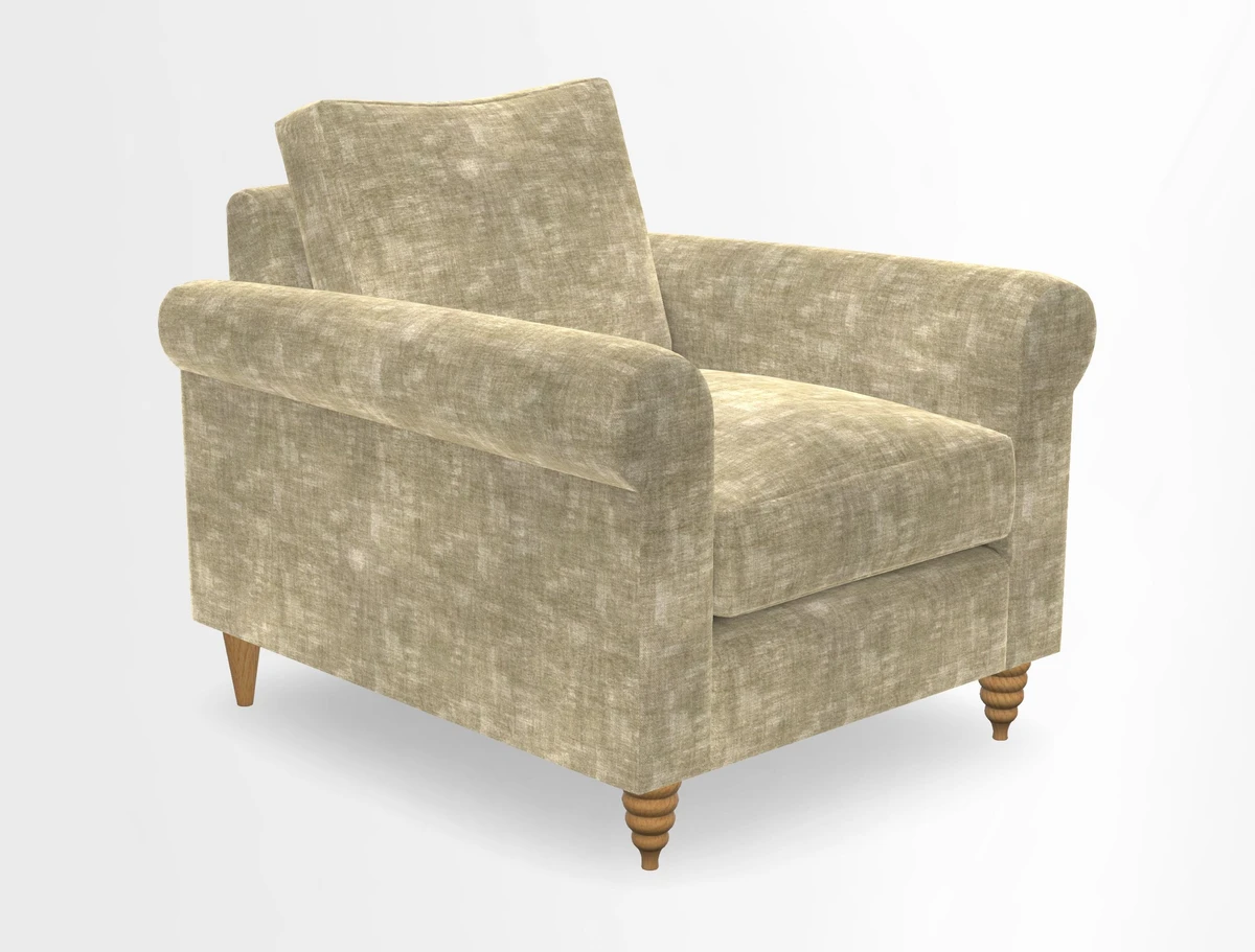 Apuldram Chair in Two Tone Plain Biscuit