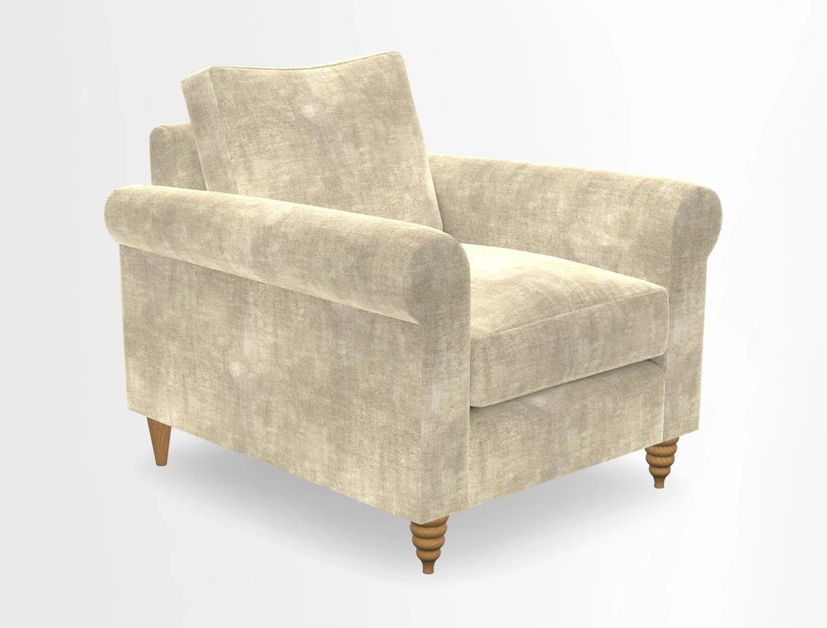 Apuldram Chair in Two Tone Plain Biscuit