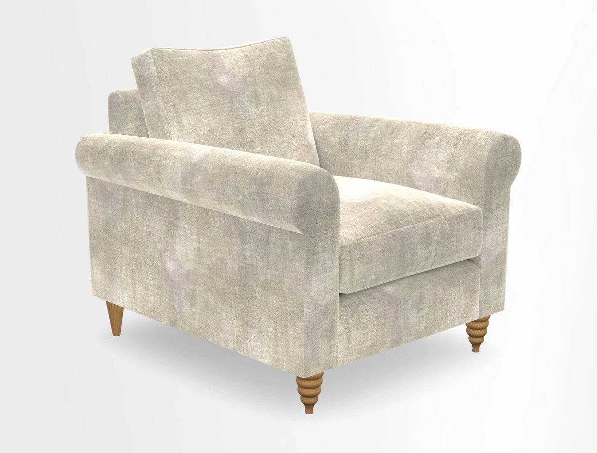 Apuldram Chair in Two Tone Plain Biscuit