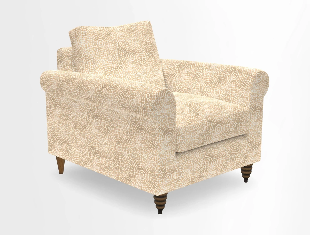 Apuldram Chair in Two Tone Plain Biscuit