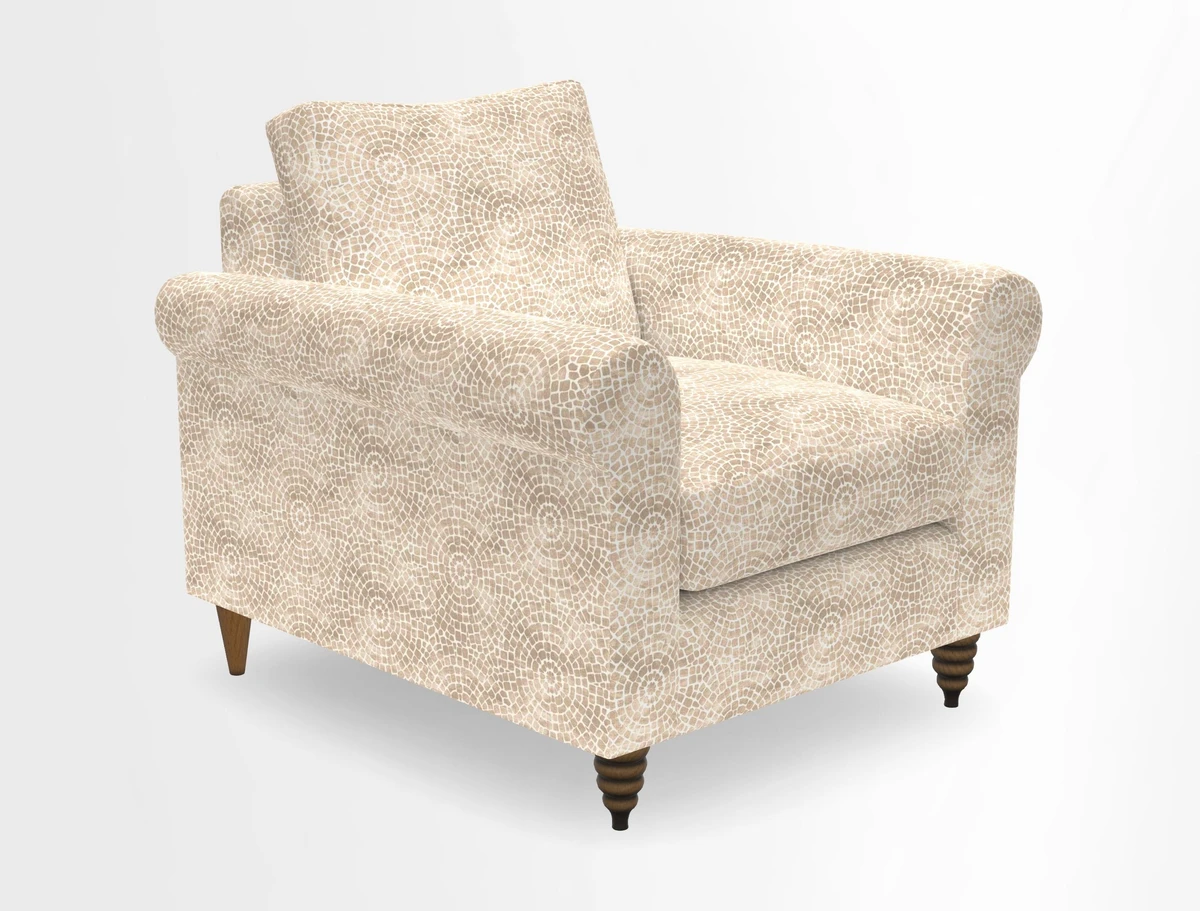 Apuldram Chair in Two Tone Plain Biscuit