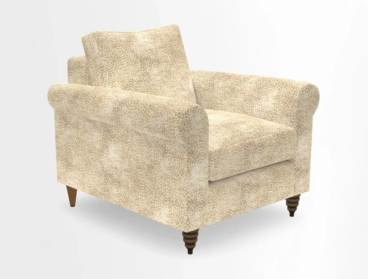 Apuldram Chair in Two Tone Plain Biscuit