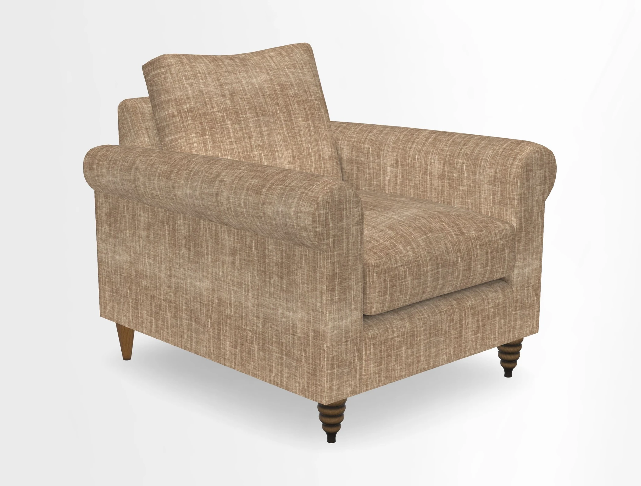 Apuldram Chair in Two Tone Plain Biscuit