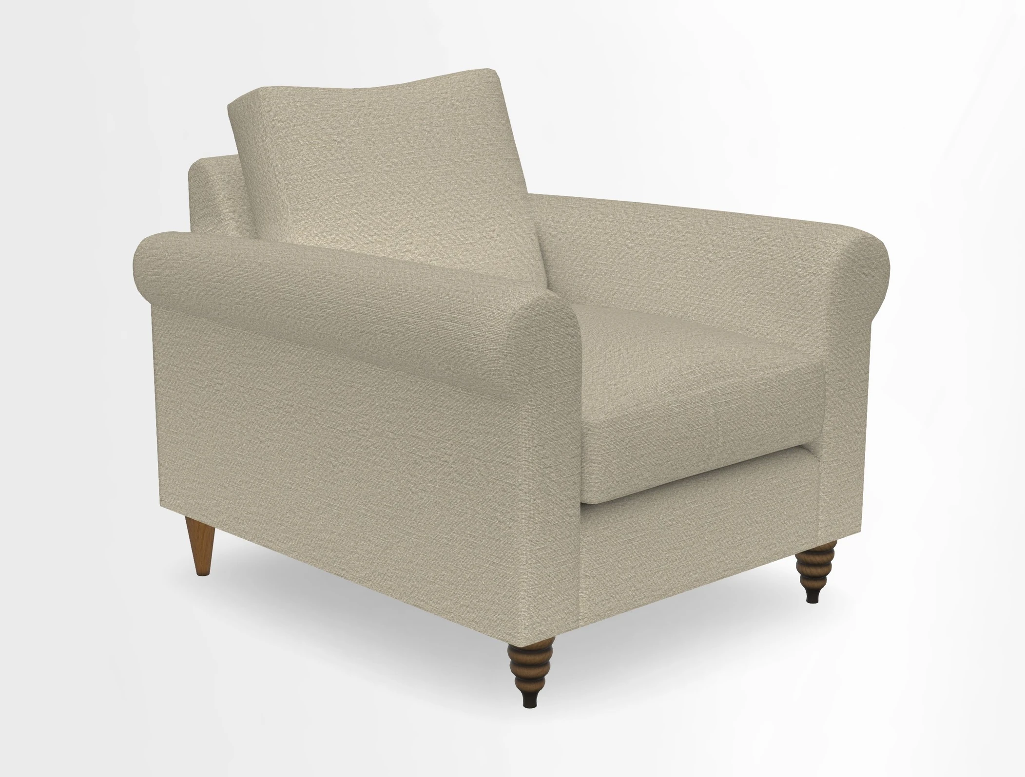 Apuldram Chair in Two Tone Plain Biscuit