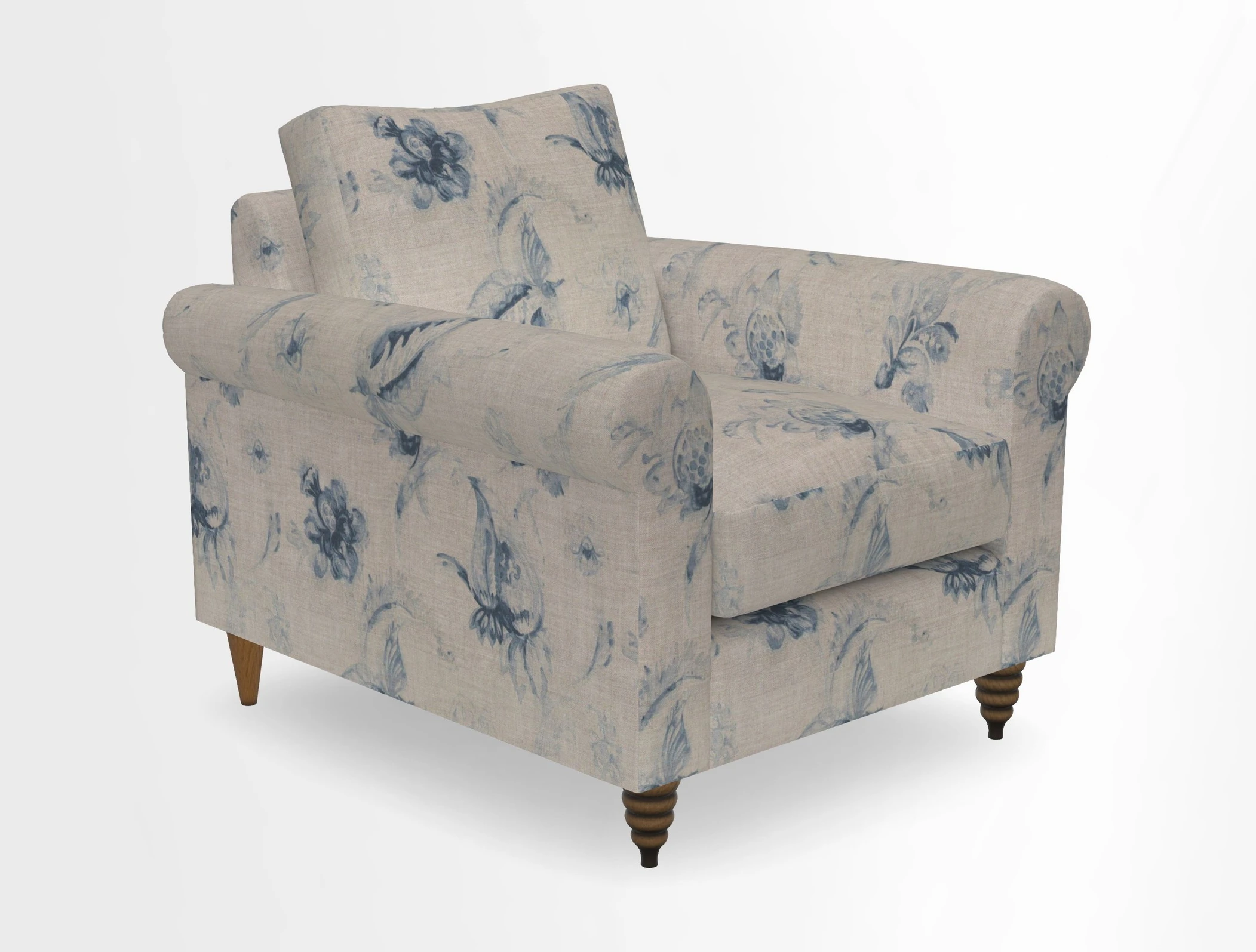 Apuldram Chair in Two Tone Plain Biscuit