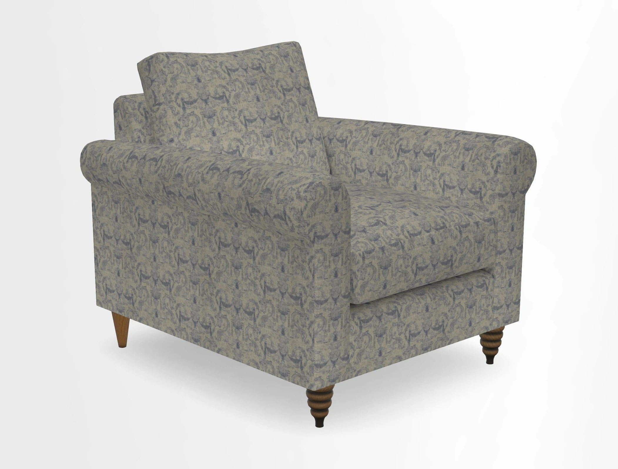 Apuldram Chair in Two Tone Plain Biscuit
