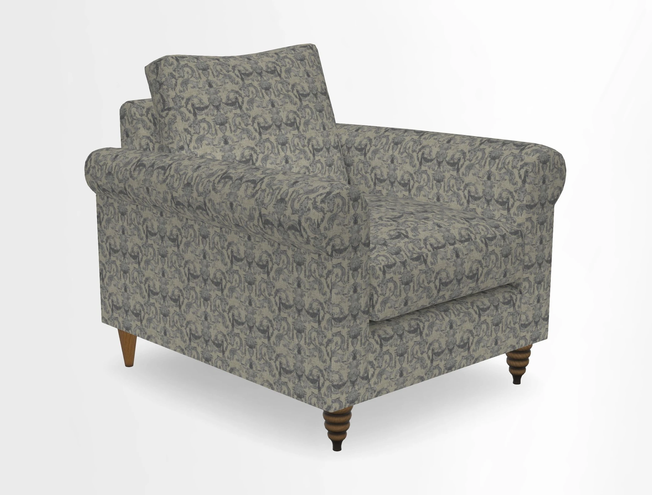Apuldram Chair in Two Tone Plain Biscuit